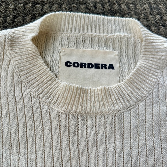 Cordera Cream Ribbed Sweater - Picture 4 of 10